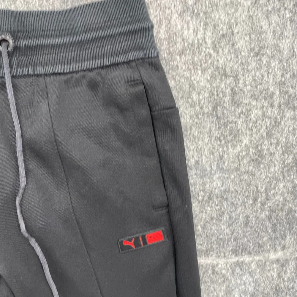 The Marathon Clothing Track Pants Mens Small  Black Red Joggers Puma TMC